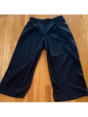 HALARA Black Wide Leg Pants size LP petite large